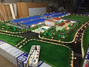 龙岩上杭鸿航科技厂区规划模型